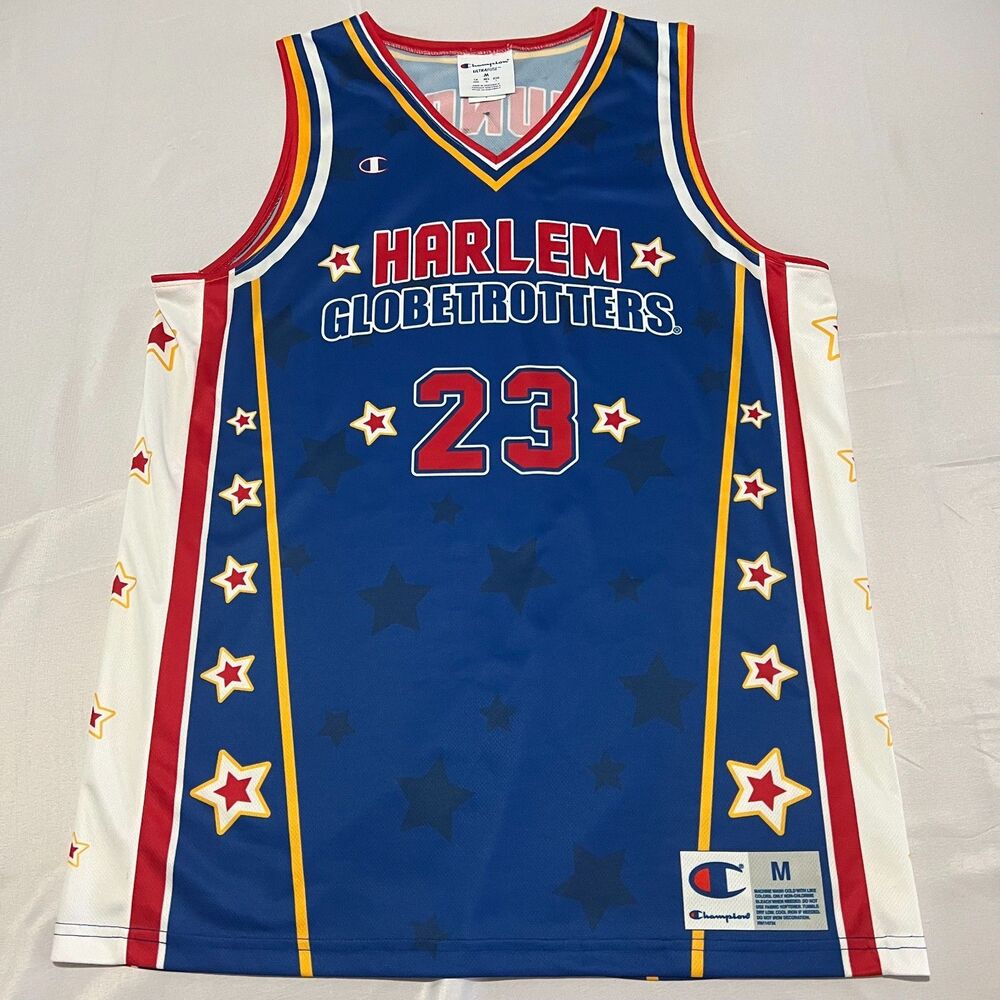 Champion Ultra Fuse Harlem Globetrotters #23 Thunder Signed Basketball Jersey M